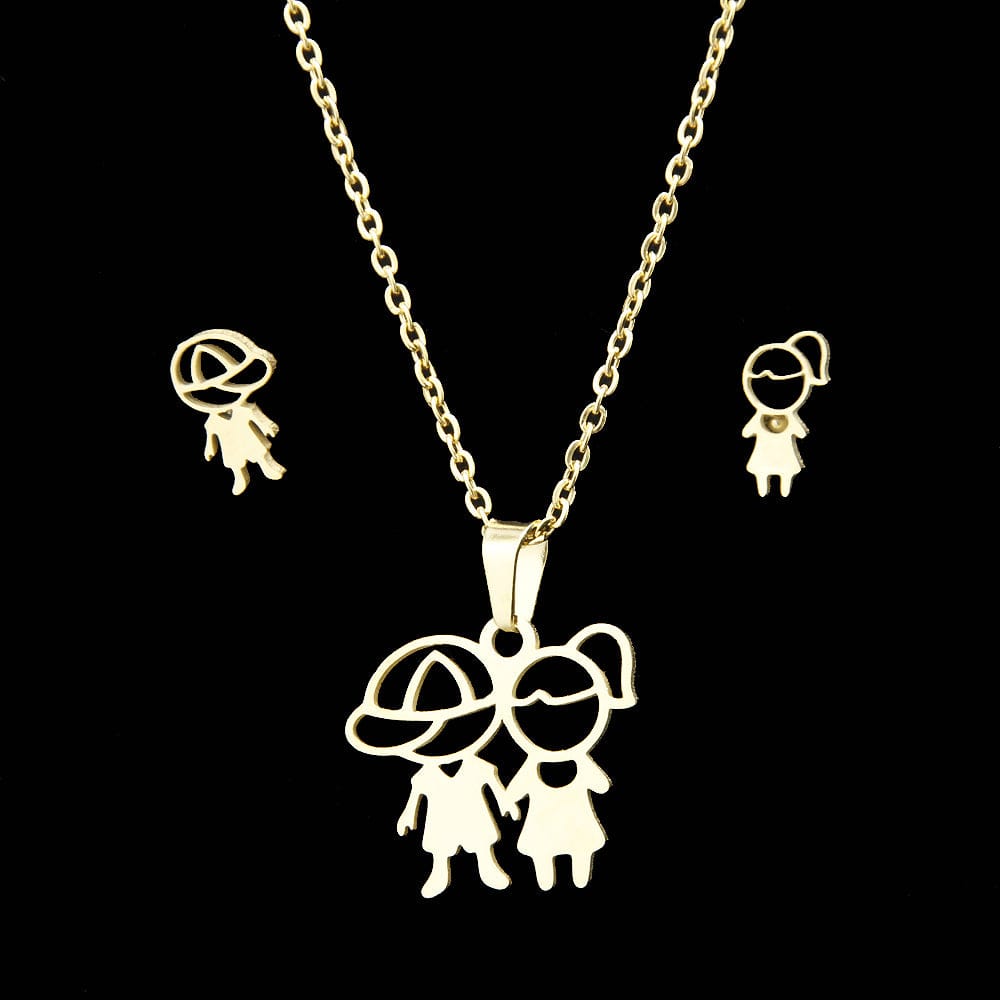 Blinket Søster/Venninne – Smykkesett