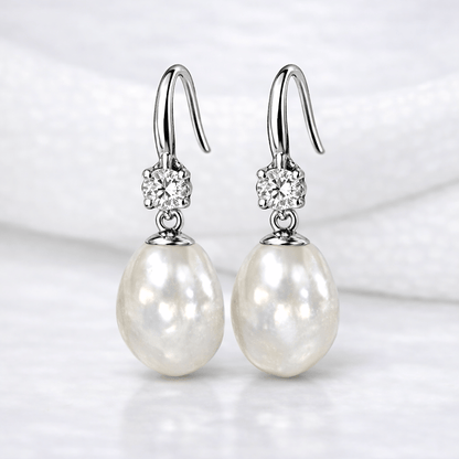 Blinket Baroque Drop – øredobber med ekte barokk ferskvannsperle