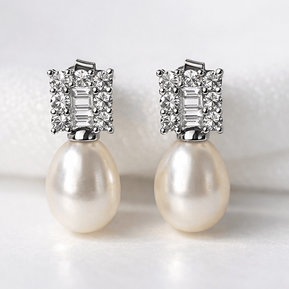 Blinket Drop Pearl – øredobber med ekte ferskvannsperle