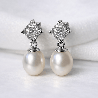 Blinket Pearl Drop Hoop – øredobber med ferskvannsperle