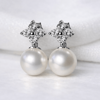 Blinket Perledråpe Bloom – øredobber med ferskvannsperle